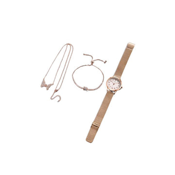 Crystal Design Women Watch Gift Set